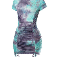 Tie Dye Mini Dress-Yaniraparkerco.com-