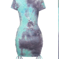 Tie Dye Mini Dress-Yaniraparkerco.com-