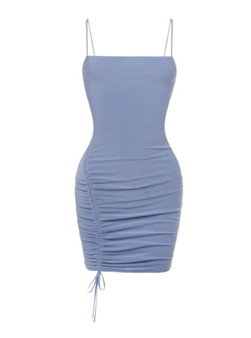 Sky Ruched Dress-Yaniraparkerco.com-